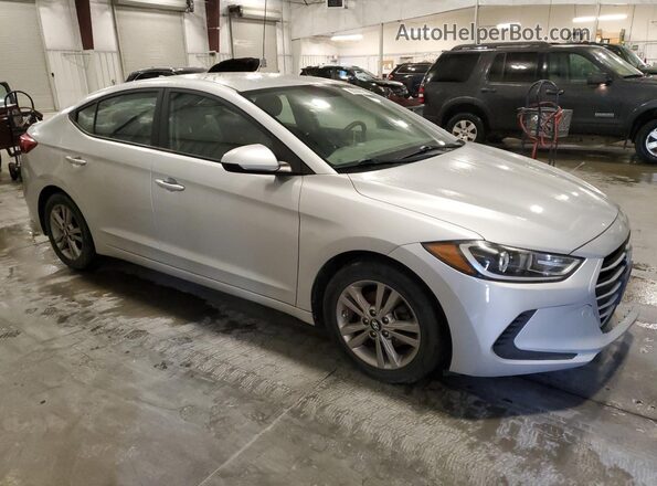 KMHD84LF1HU215517 2017 HYUNDAI ELANTRA Серебряный Передняя правая четверть