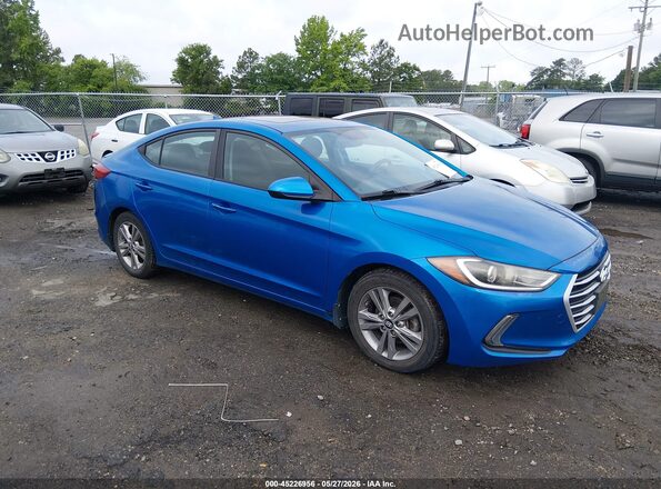 KMHD84LF1HU246735 2017 HYUNDAI ELANTRA Синий Передняя правая четверть