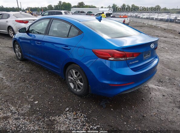 KMHD84LF1HU246735 2017 HYUNDAI ELANTRA Синий Задняя левая четверть