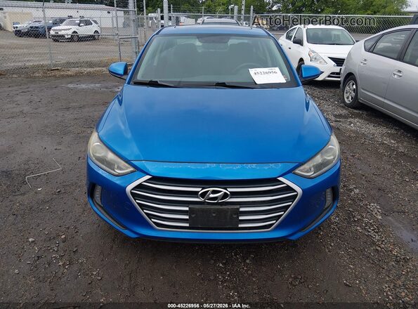 KMHD84LF1HU246735 2017 HYUNDAI ELANTRA Синий Вид щитка приборов