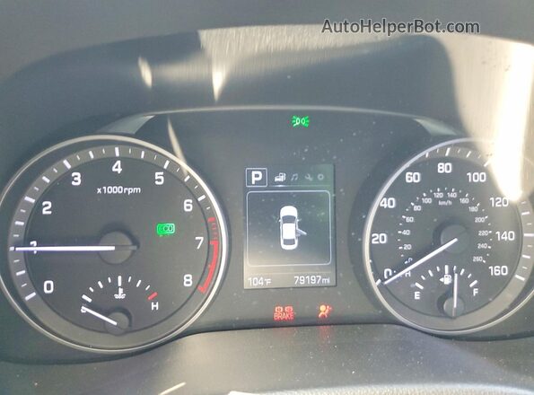 KMHD84LF1JU553618 2018 HYUNDAI ELANTRA Серый Вид щитка приборов
