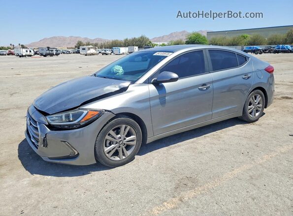 KMHD84LF1JU553618 2018 HYUNDAI ELANTRA Серый Передняя левая четверть