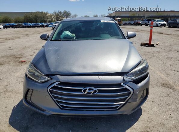 KMHD84LF1JU553618 2018 HYUNDAI ELANTRA Серый Вид спереди