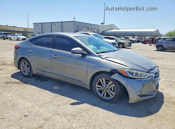 KMHD84LF1JU553618 2018 HYUNDAI ELANTRA Серый Передняя правая четверть