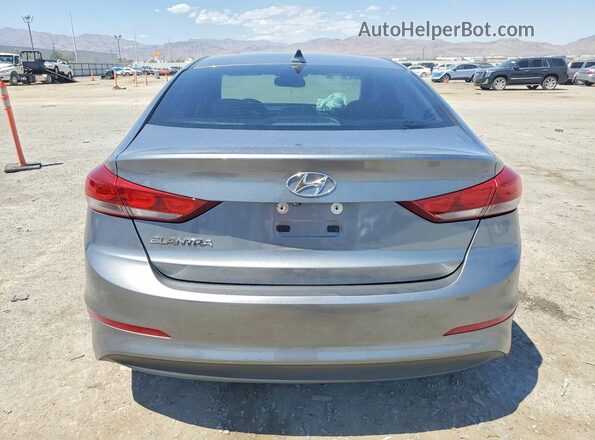 KMHD84LF1JU553618 2018 HYUNDAI ELANTRA Серый Вид сзади