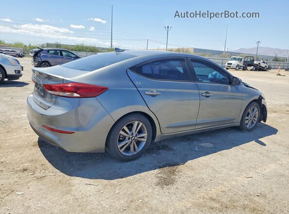 KMHD84LF1JU553618 2018 HYUNDAI ELANTRA Серый Задняя правая четверть