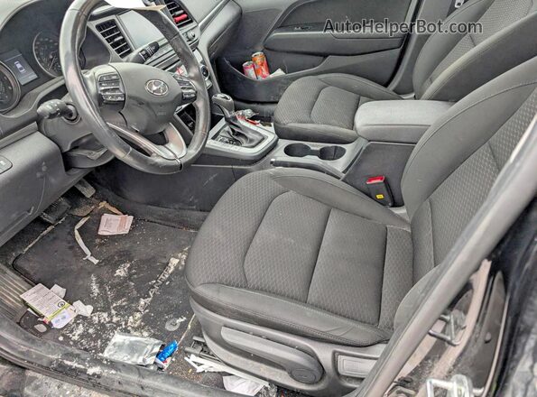 KMHD84LF1LU944223 2020 HYUNDAI ELANTRA Black Front interior view