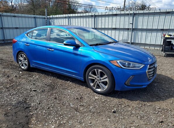 KMHD84LF2HU193771 2017 HYUNDAI ELANTRA Blue წინა მარჯვენა