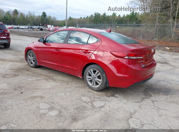 KMHD84LF2HU424331 2017 HYUNDAI ELANTRA Red Trasero izquierdo