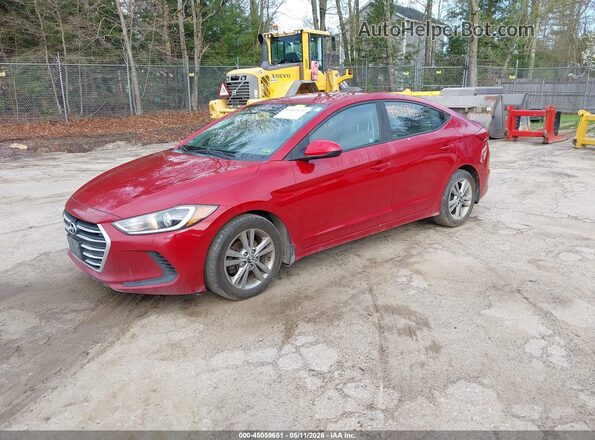 KMHD84LF2HU424331 2017 HYUNDAI ELANTRA Red Vista tres cuartos delantera izquierda