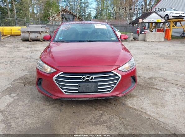 KMHD84LF2HU424331 2017 HYUNDAI ELANTRA Red Vista del cuadro de instrumentos