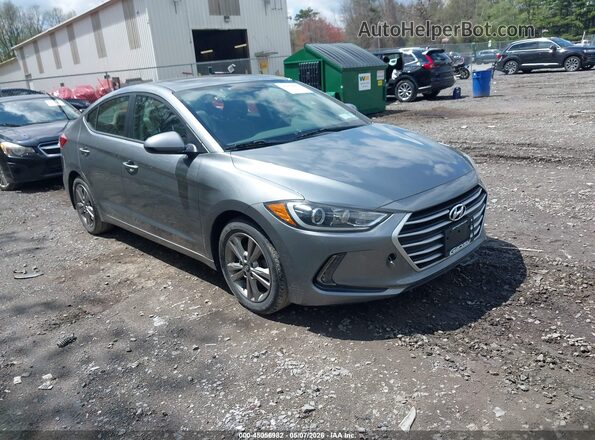 KMHD84LF3JU595269 2018 HYUNDAI ELANTRA Gray წინა მარჯვენა