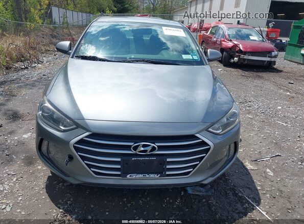 KMHD84LF3JU595269 2018 HYUNDAI ELANTRA Gray ხელსაწყოთა პანელის ხედი