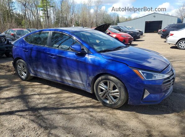 KMHD84LF3KU791648 2019 HYUNDAI ELANTRA Blue Delantero derecho