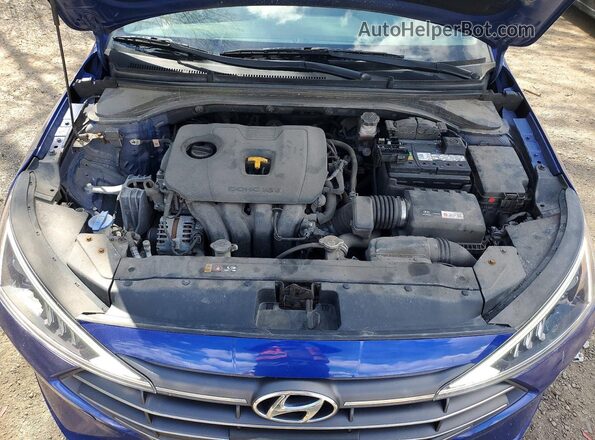 KMHD84LF3KU791648 2019 HYUNDAI ELANTRA Blue Vista interior trasera
