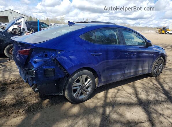 KMHD84LF3KU791648 2019 HYUNDAI ELANTRA Blue Trasero derecho