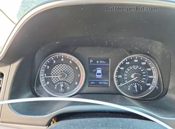 KMHD84LF4LU051155 2020 HYUNDAI ELANTRA Черный Вид щитка приборов