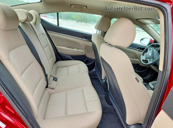 KMHD84LF5HU426056 2017 HYUNDAI ELANTRA Красный Вид задних сидений
