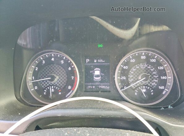 KMHD84LF5LU951904 2020 HYUNDAI ELANTRA Black ხელსაწყოთა პანელის ხედი