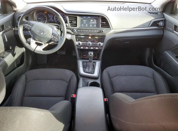 KMHD84LF6KU764654 2019 HYUNDAI ELANTRA Серый Вид панели приборов
