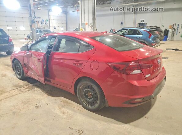 KMHD84LF6KU873339 2019 HYUNDAI ELANTRA Red Rear left
