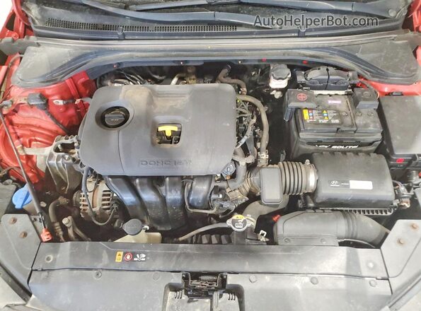 KMHD84LF6KU873339 2019 HYUNDAI ELANTRA Red Rear interior view
