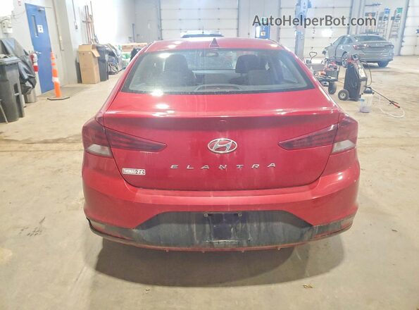KMHD84LF6KU873339 2019 HYUNDAI ELANTRA Red Rear view