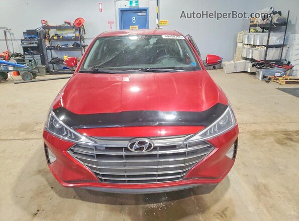 KMHD84LF6KU873339 2019 HYUNDAI ELANTRA Red Front view