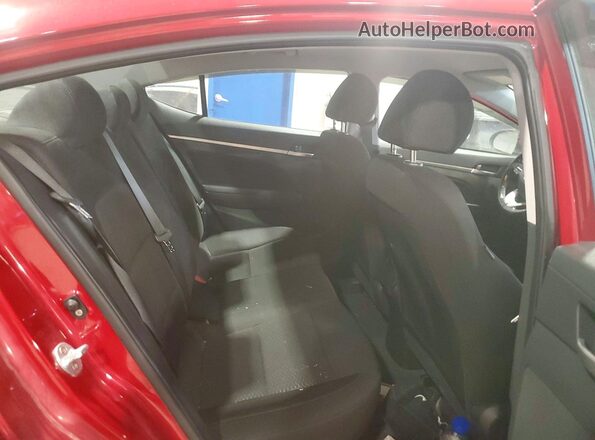 KMHD84LF6KU873339 2019 HYUNDAI ELANTRA Red Rear seats view