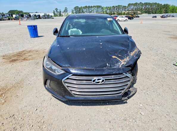 KMHD84LF7HU116099 2017 HYUNDAI ELANTRA Black Vista frontal