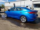 2017 Hyundai Elantra Limited Blue vin: KMHD84LF7HU227350