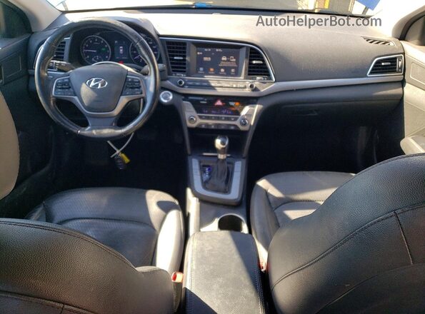 KMHD84LF7HU227350 2017 HYUNDAI ELANTRA Blue Widok deski rozdzielczej