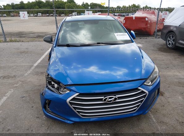 KMHD84LF7JU609089 2018 HYUNDAI ELANTRA Синий Вид щитка приборов