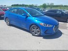 2018 Hyundai Elantra Sel Blue vin: KMHD84LF7JU610372