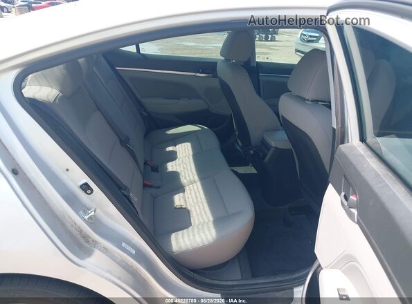 KMHD84LF7KU851544 2019 HYUNDAI ELANTRA Silver Widok naklejki z numerem VIN