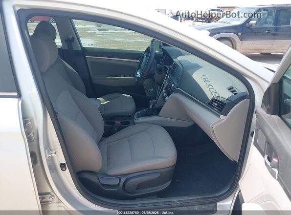 KMHD84LF7KU851544 2019 HYUNDAI ELANTRA Silver Widok wnętrza z przodu
