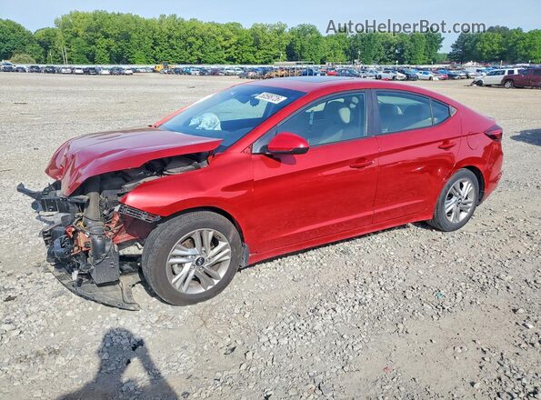 KMHD84LF7LU995239 2020 HYUNDAI ELANTRA Красный Передняя левая четверть