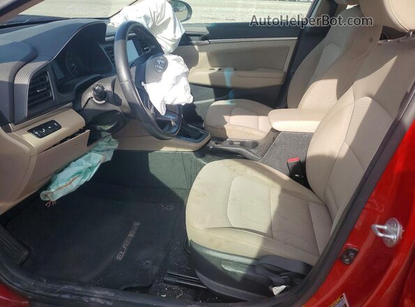 KMHD84LF7LU995239 2020 HYUNDAI ELANTRA Красный Вид салона спереди