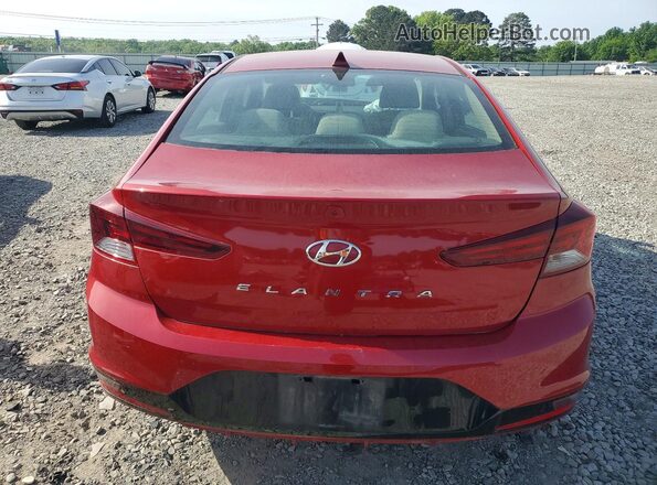 KMHD84LF7LU995239 2020 HYUNDAI ELANTRA Красный Вид сзади