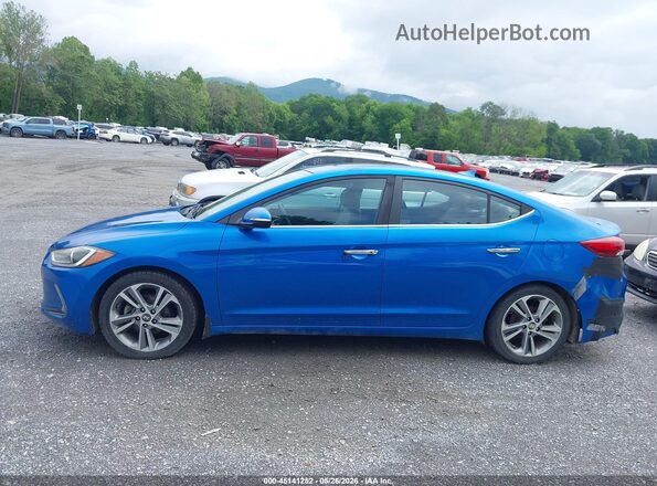 KMHD84LF8HU283068 2017 HYUNDAI ELANTRA Синий Панорамный вид салона 360°