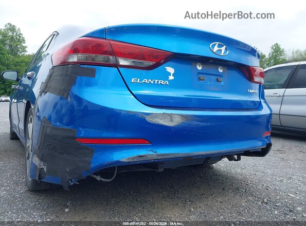 KMHD84LF8HU283068 2017 HYUNDAI ELANTRA Синий 