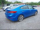 2017 Hyundai Elantra Limited Синий vin: KMHD84LF8HU283068