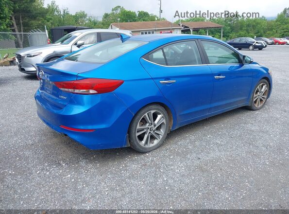 KMHD84LF8HU283068 2017 HYUNDAI ELANTRA Синий Задняя правая четверть