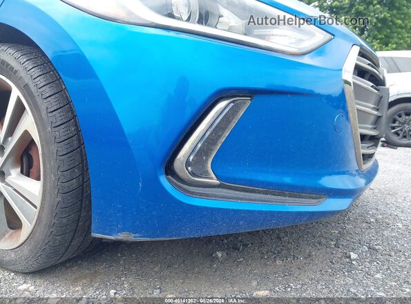 KMHD84LF8HU283068 2017 HYUNDAI ELANTRA Синий 
