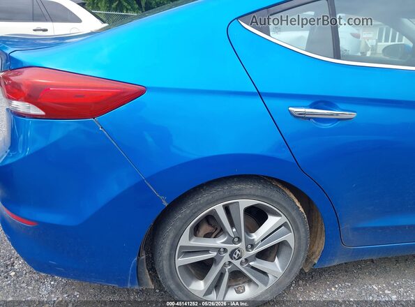 KMHD84LF8HU283068 2017 HYUNDAI ELANTRA Синий 