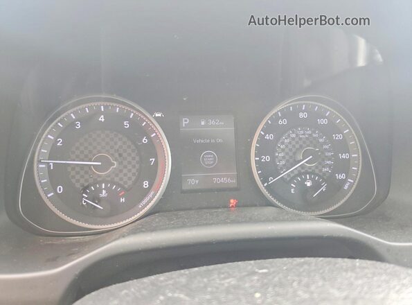 KMHD84LF8LU893979 2020 HYUNDAI ELANTRA Silver Widok zestawu wskaźników