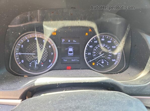 KMHD84LF8LU937043 2020 HYUNDAI ELANTRA Серый Вид щитка приборов