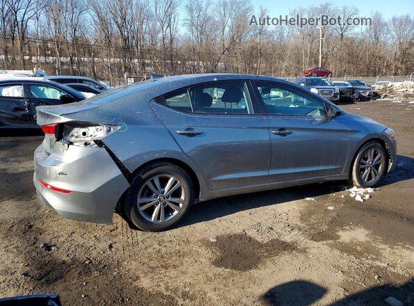 KMHD84LFXJU524358 2018 HYUNDAI ELANTRA Серый Задняя правая четверть