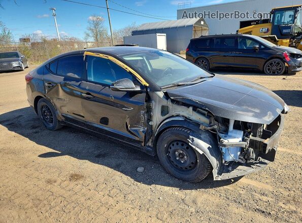 KMHD84LFXLU061673 2020 HYUNDAI ELANTRA Черный Передняя правая четверть