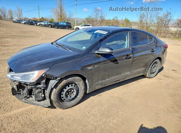 KMHD84LFXLU061673 2020 HYUNDAI ELANTRA Черный Передняя левая четверть